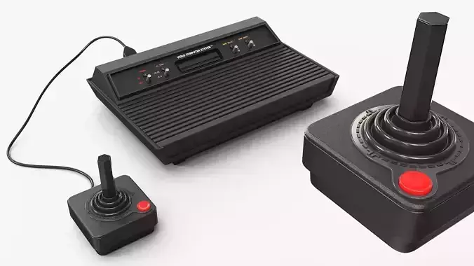 Retro Game Console Black