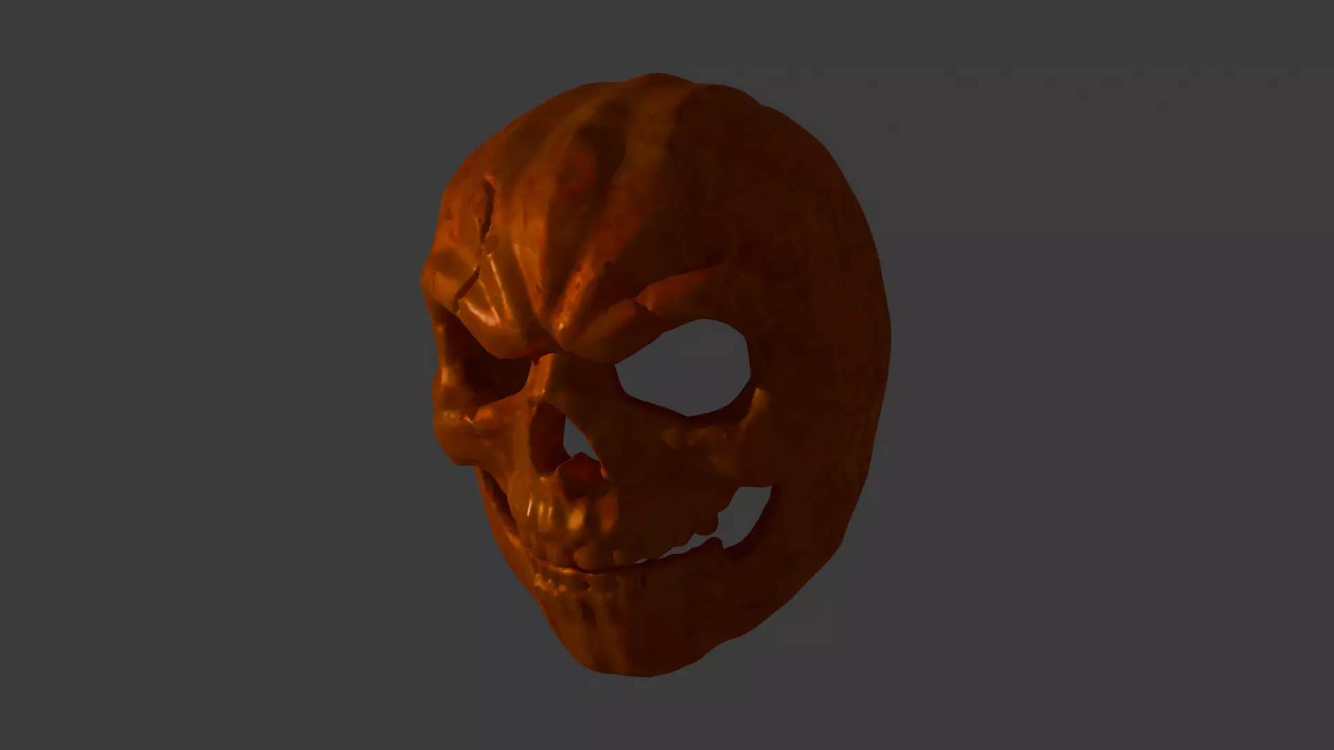 Pumpkin Mask 3D printable 3D print model_1