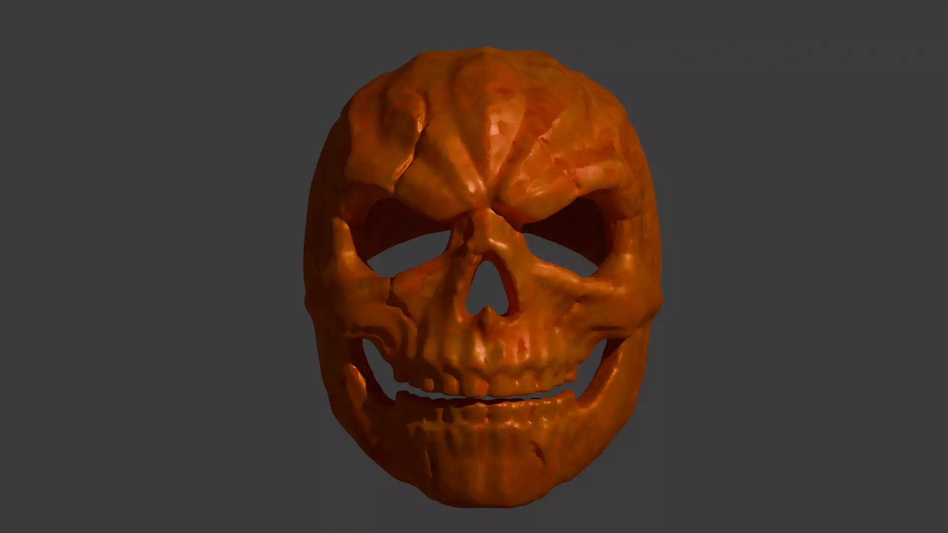 Pumpkin Mask 3D printable 3D print model_2
