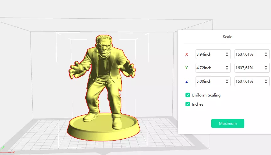 Frankenstein Free 3D print model_2