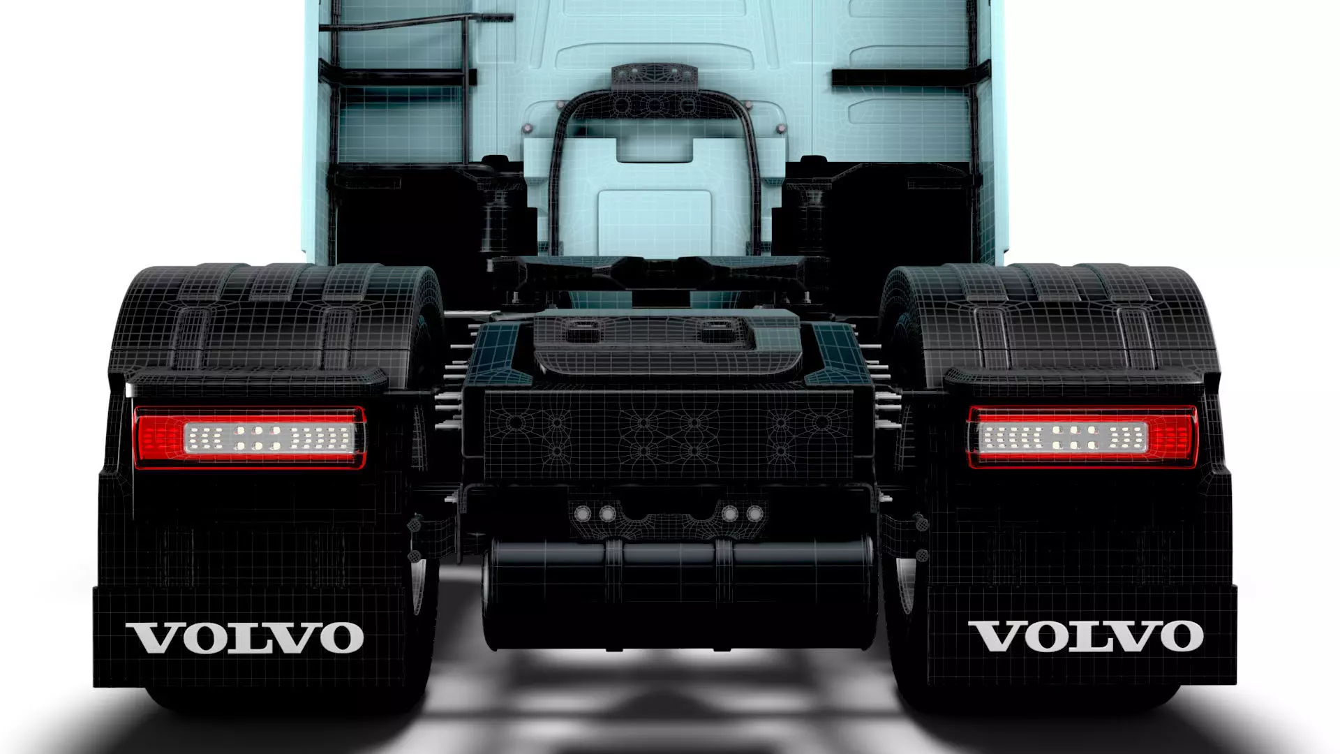 Volvo FH Aero Electric 4x2 Tractor 2026 3D model_28