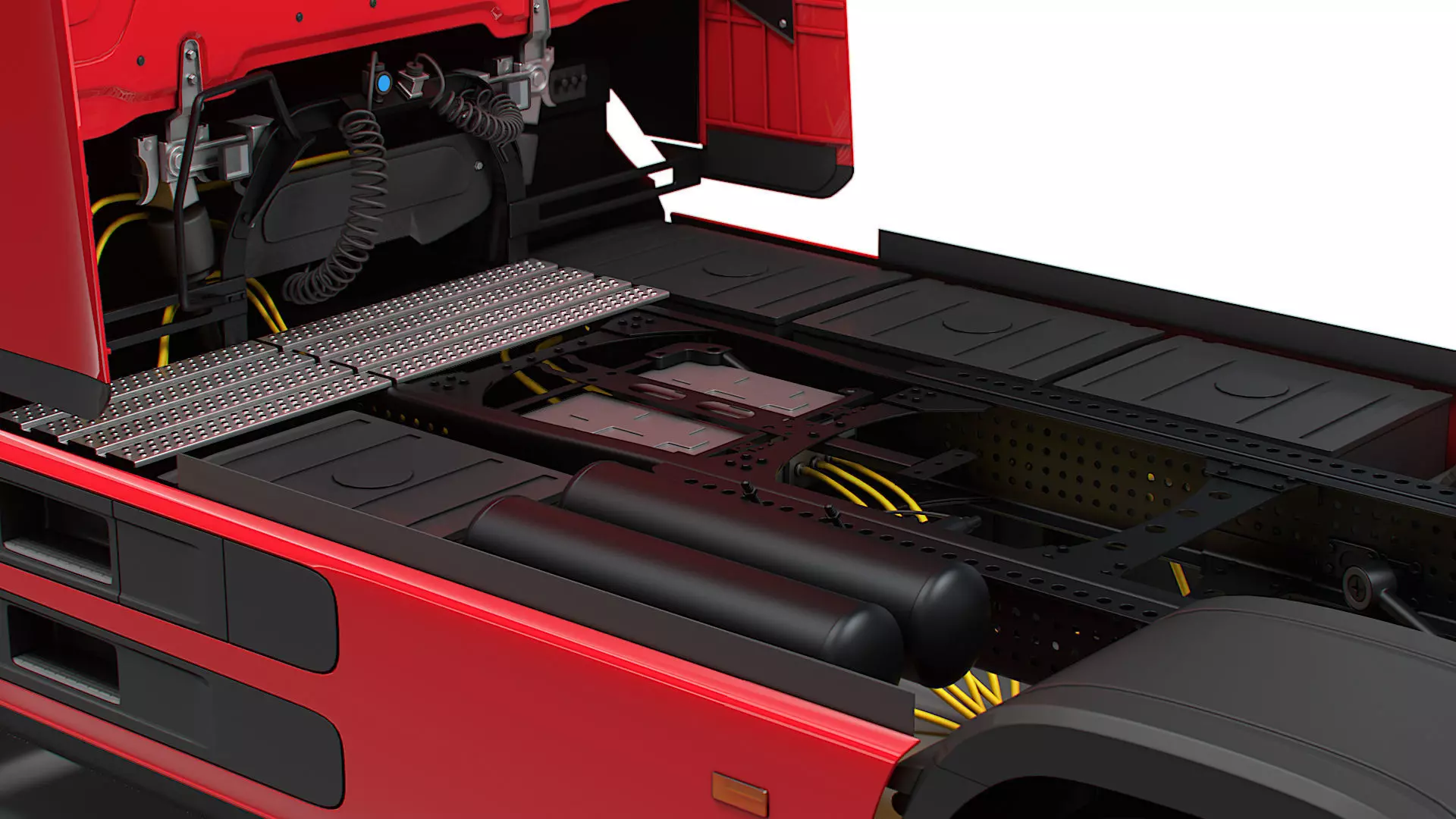 Mercedes Benz eActros Pro600 4x2 Chassis 2026 3D model_2