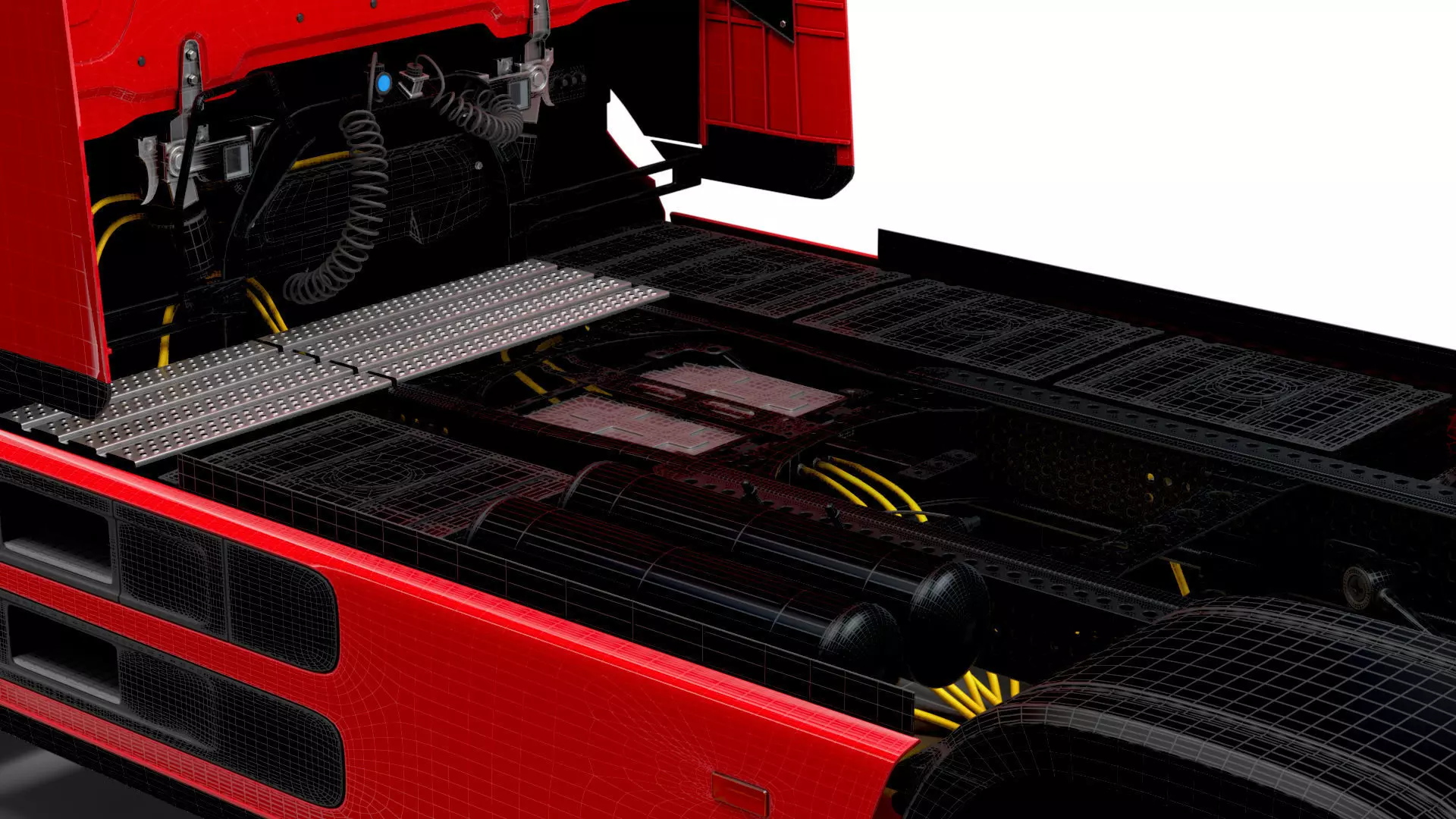 Mercedes Benz eActros Pro600 4x2 Chassis 2026 3D model_17