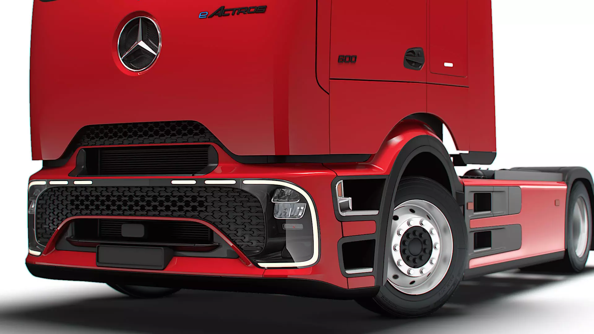 Mercedes Benz eActros Pro600 4x2 Chassis 2026 3D model_3