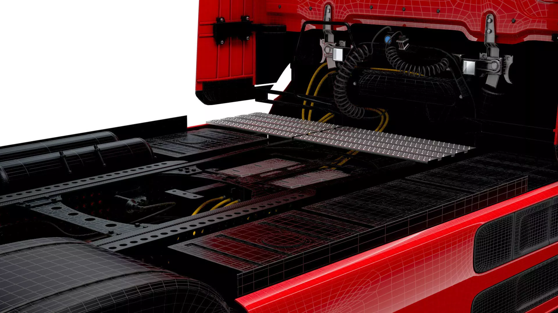 Mercedes Benz eActros Pro600 4x2 Chassis 2026 3D model_26