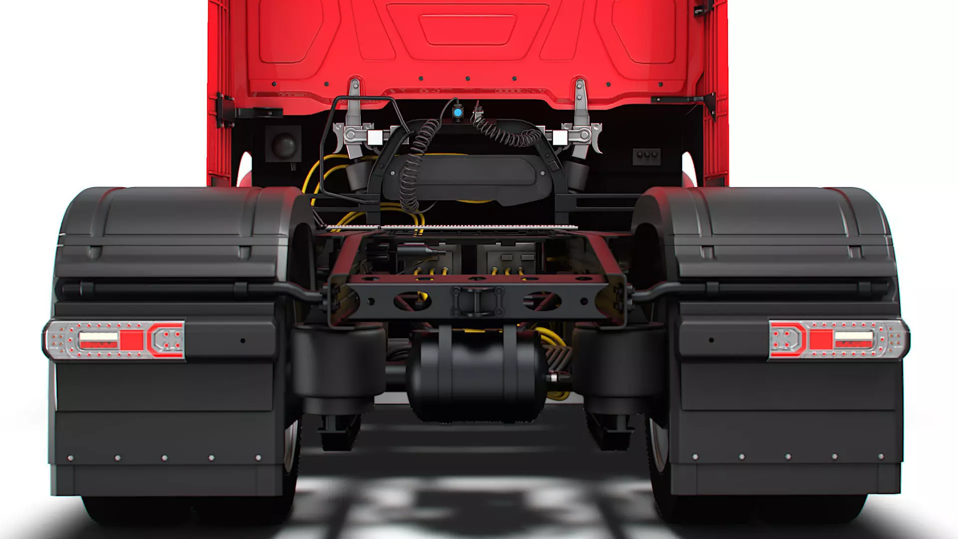 Mercedes Benz eActros Pro600 4x2 Chassis 2026 3D model_13