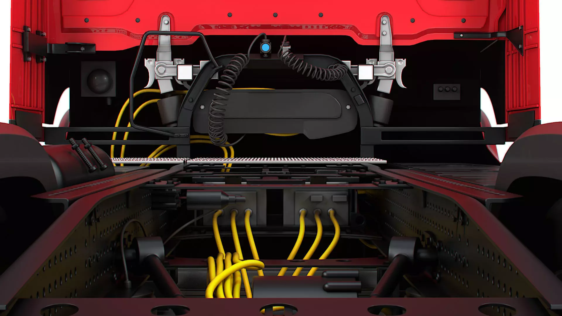 Mercedes Benz eActros Pro600 4x2 Chassis 2026 3D model_14