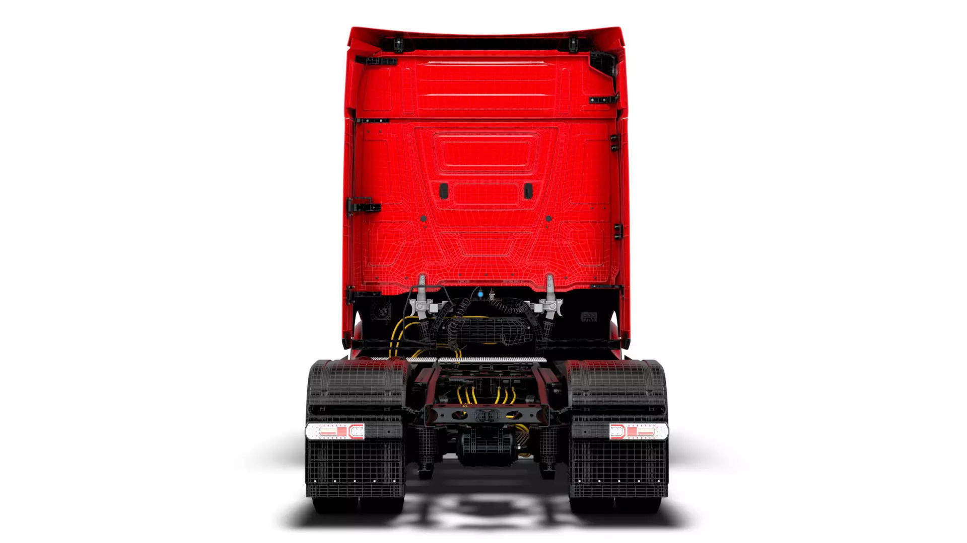 Mercedes Benz eActros Pro600 4x2 Chassis 2026 3D model_25