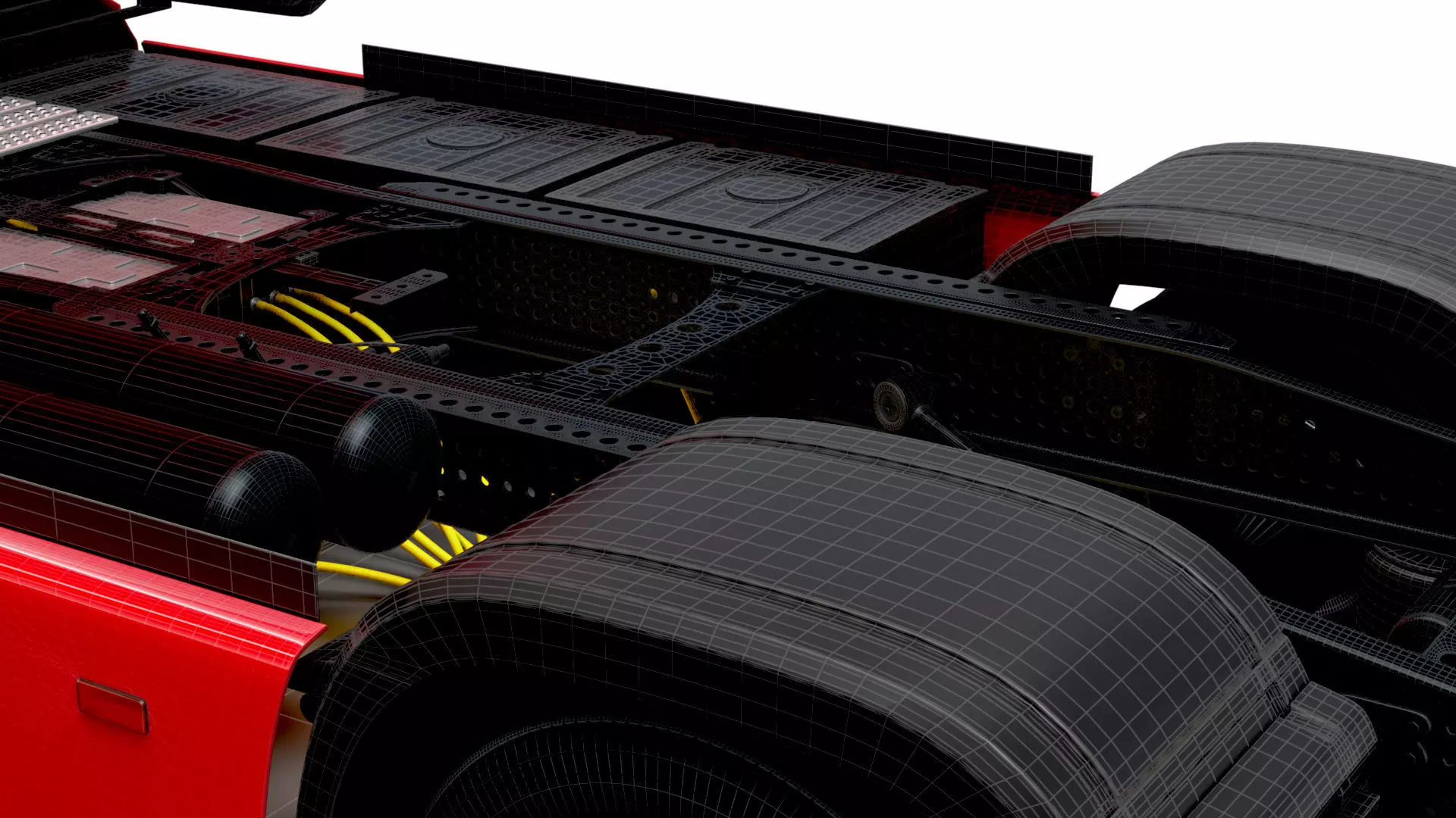 Mercedes Benz eActros Pro600 4x2 Chassis 2026 3D model_27