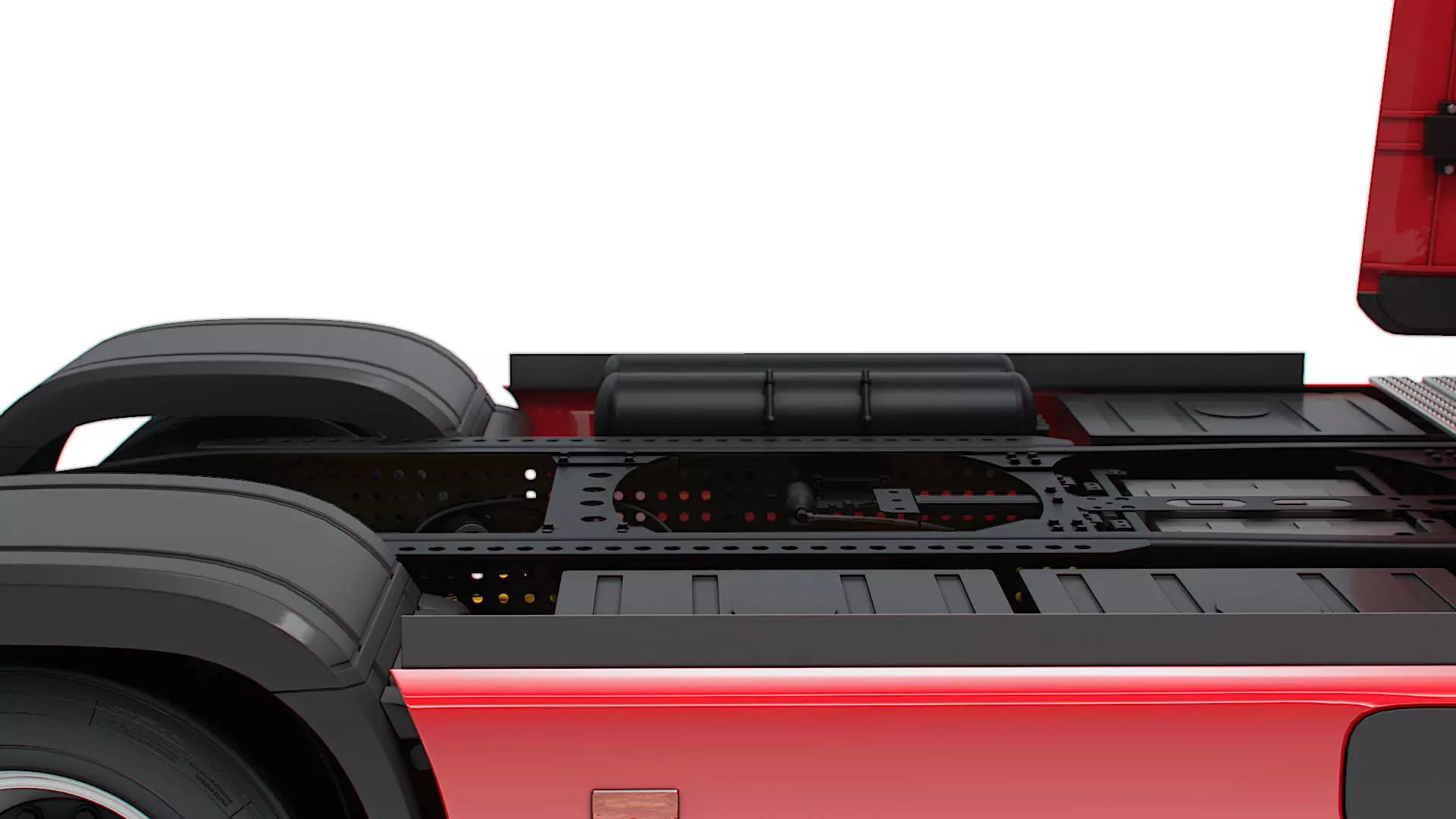 Mercedes Benz eActros Pro600 4x2 Chassis 2026 3D model_1