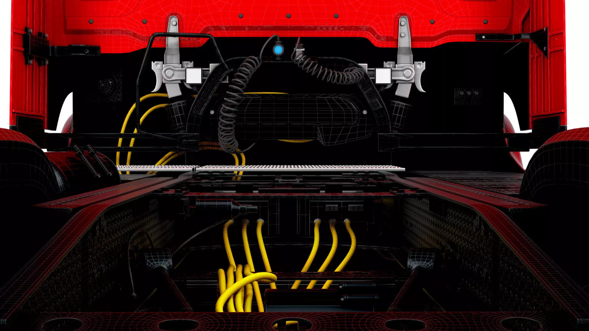 Mercedes Benz eActros Pro600 4x2 Chassis 2026 3D model_29