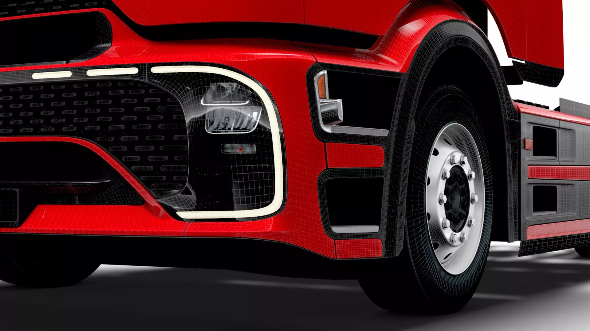 Mercedes Benz eActros Pro600 4x2 Chassis 2026 3D model_30