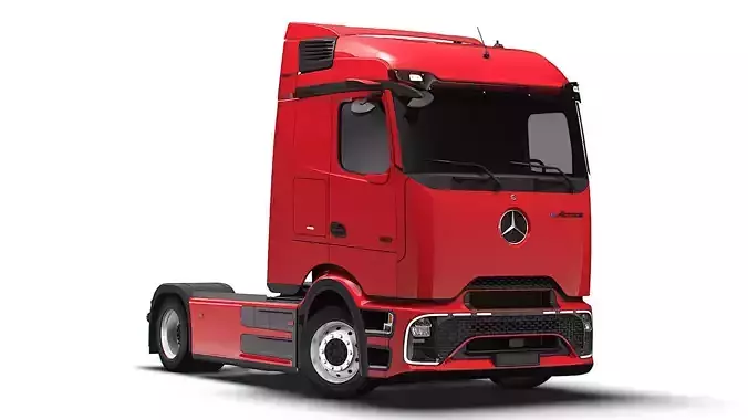 Mercedes Benz eActros Pro600 4x2 Chassis 2026 3D model Mercedes Benz eActros Pro600 4x2 Chassis 2026 3D model