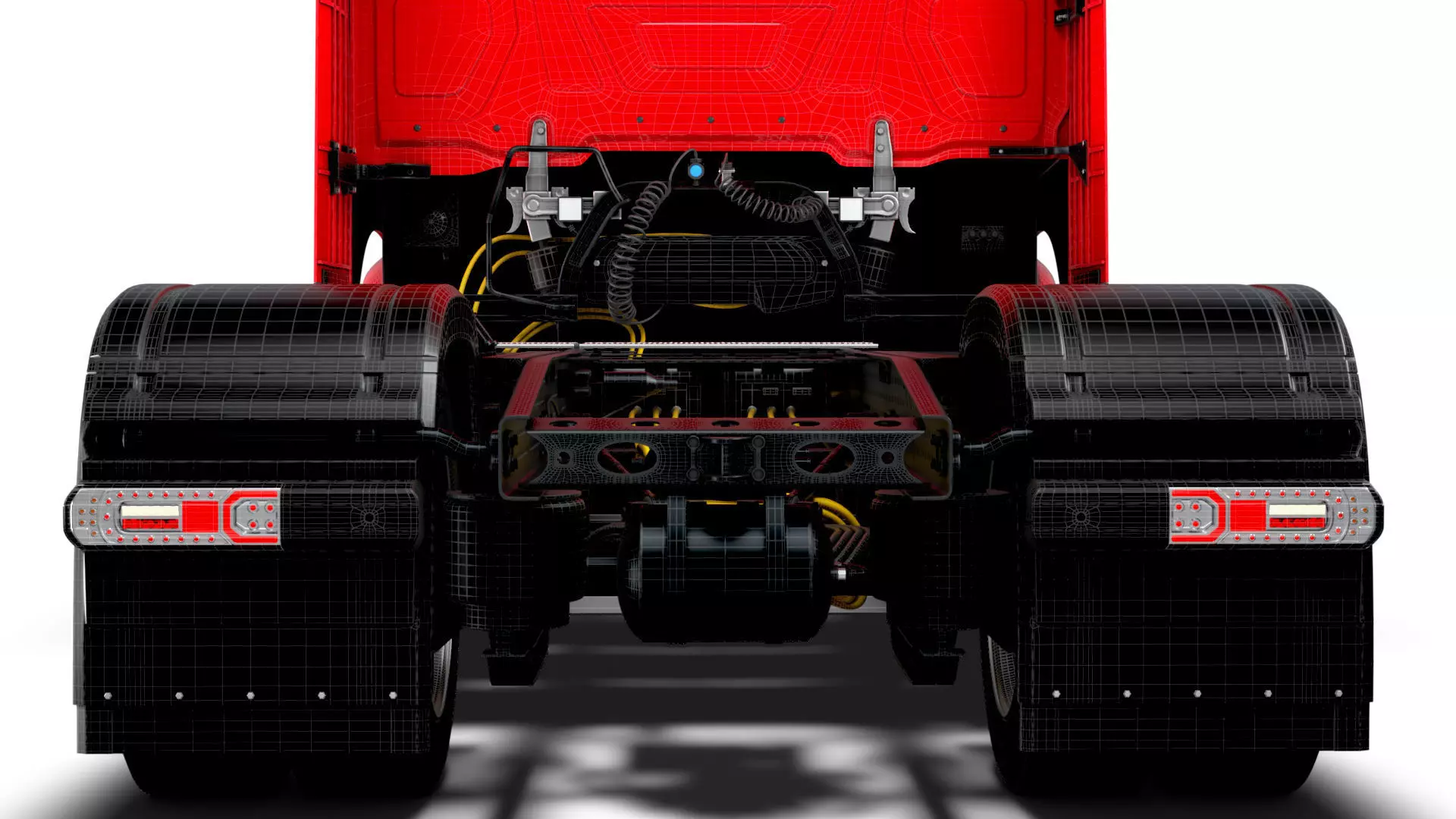 Mercedes Benz eActros Pro600 4x2 Chassis 2026 3D model_28