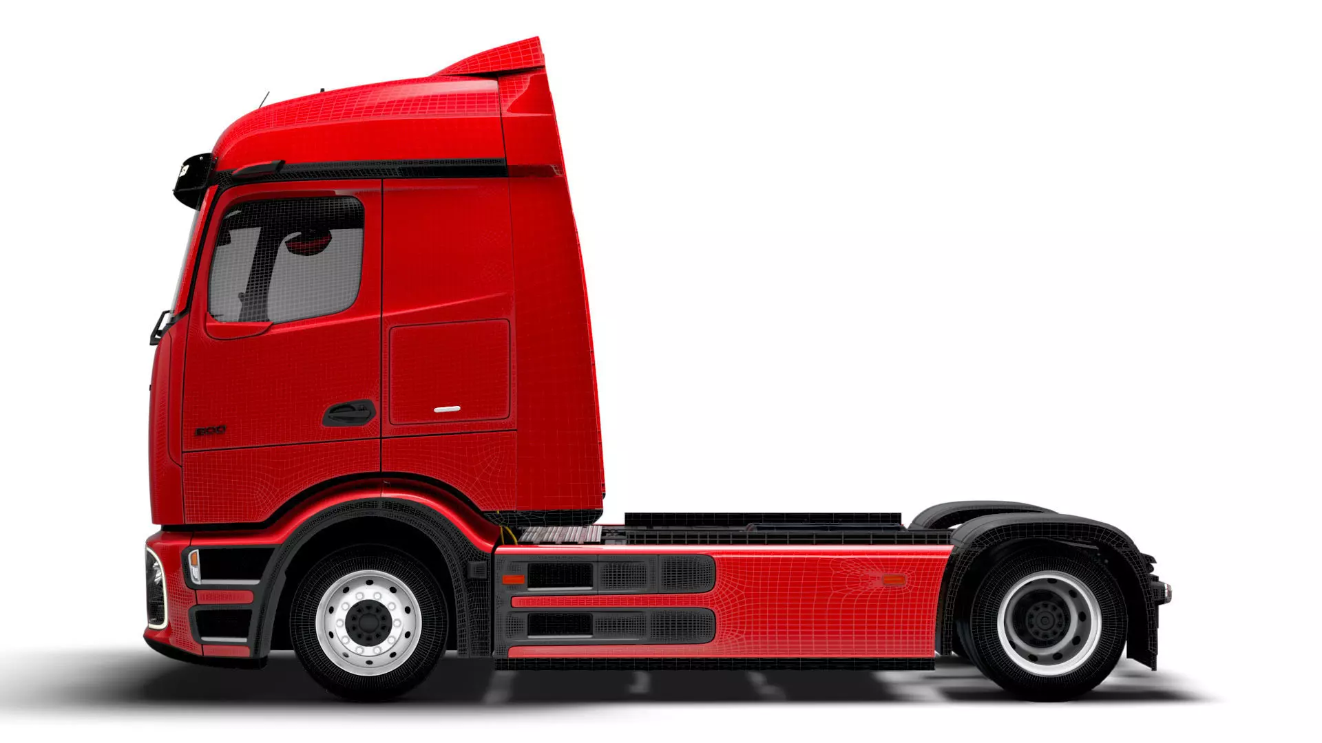 Mercedes Benz eActros Pro600 4x2 Chassis 2026 3D model_19