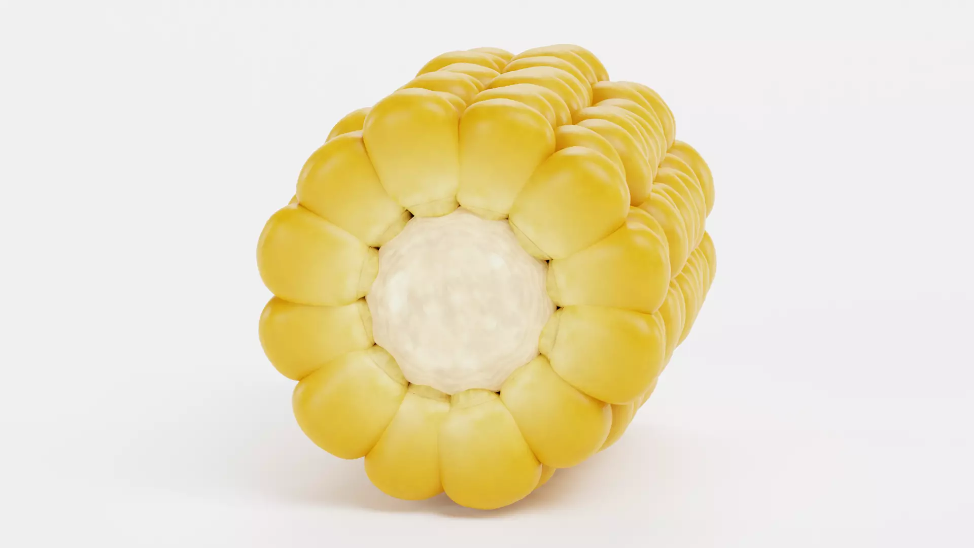 -Corn Cob Piece V1- 3D model_1