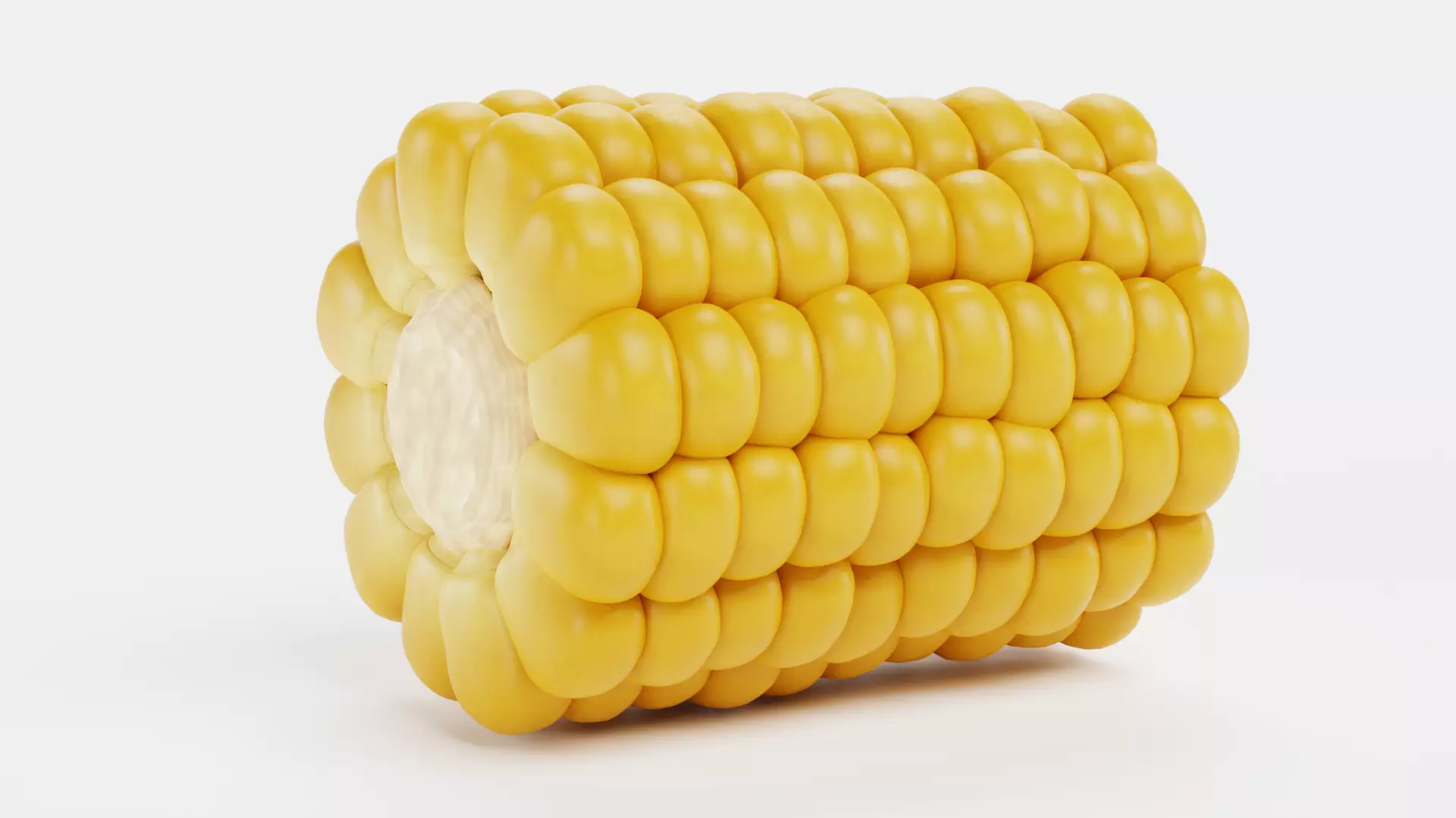 -Corn Cob Piece V1- 3D model_3