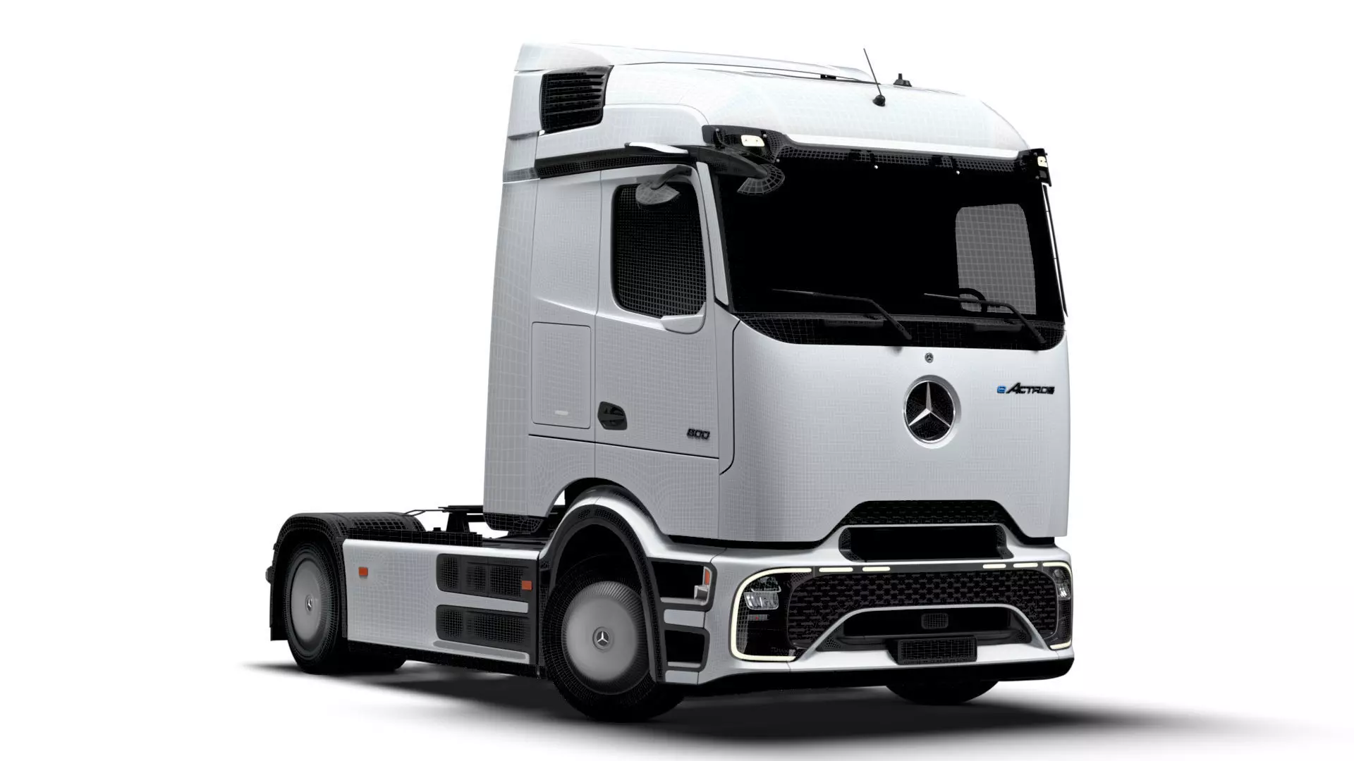 Mercedes Benz eActros Pro600 4x2 Tractor 2026 3D model_15