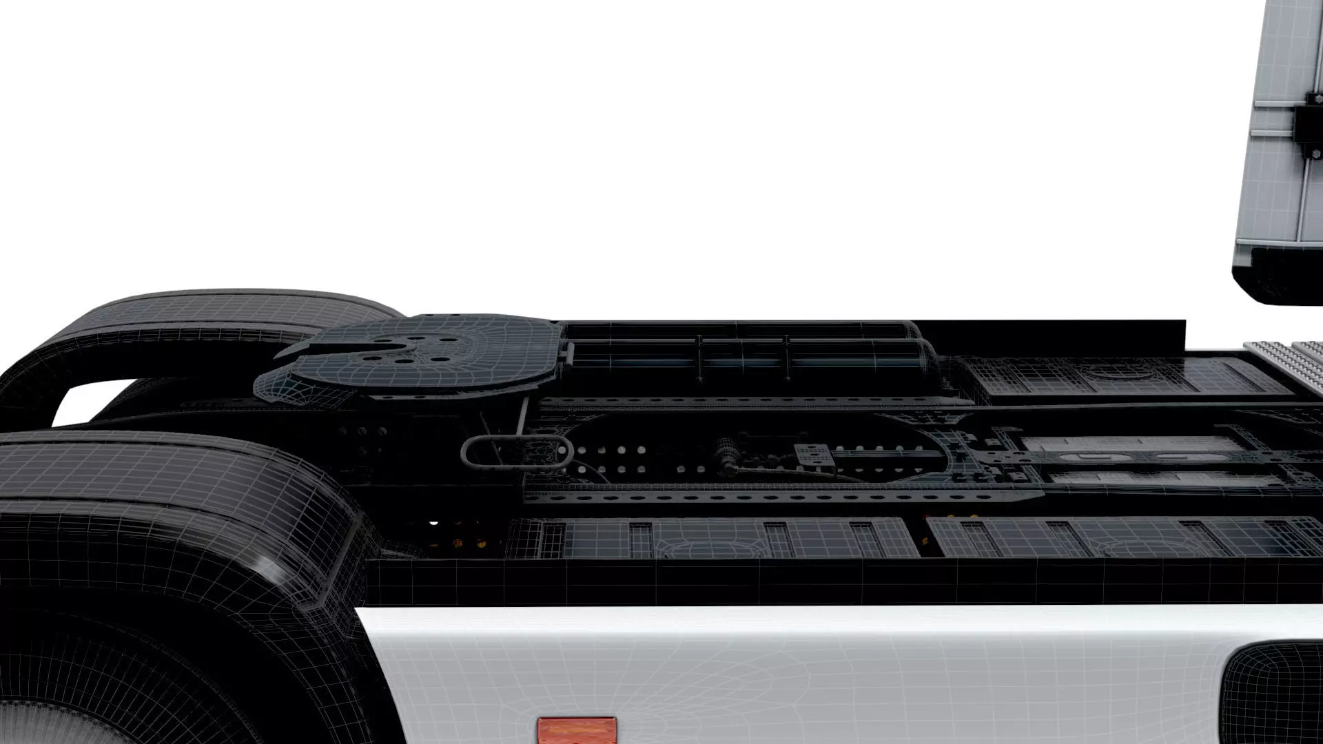 Mercedes Benz eActros Pro600 4x2 Tractor 2026 3D model_16