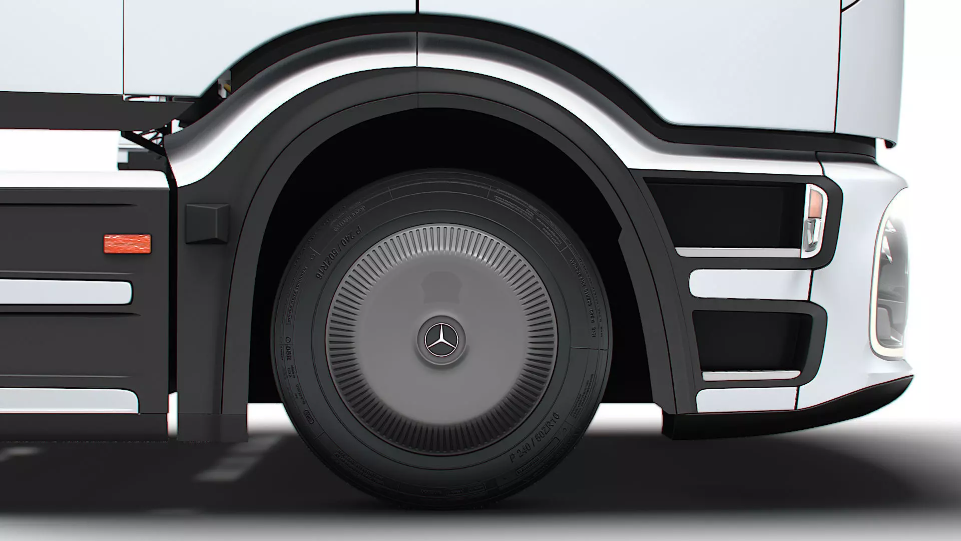 Mercedes Benz eActros Pro600 4x2 Tractor 2026 3D model_9