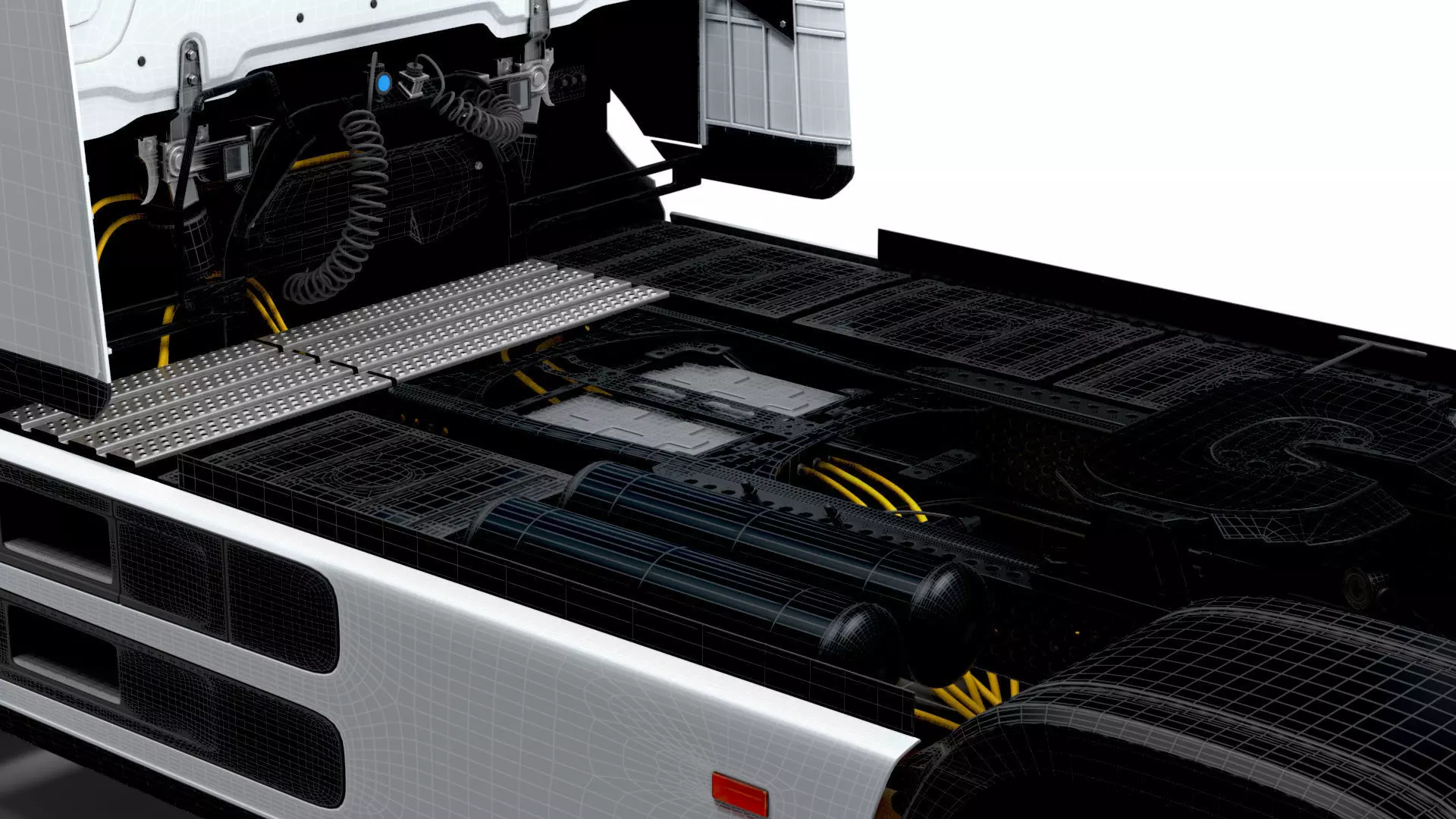 Mercedes Benz eActros Pro600 4x2 Tractor 2026 3D model_17