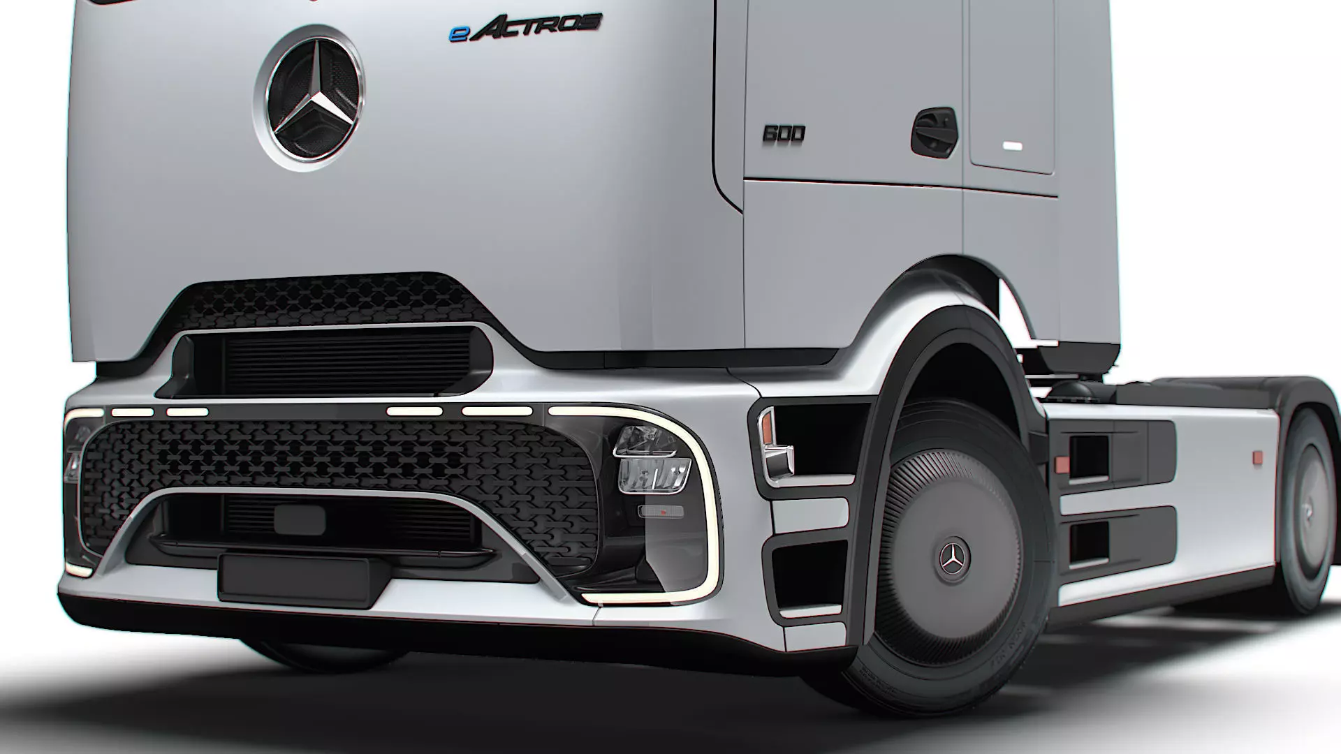 Mercedes Benz eActros Pro600 4x2 Tractor 2026 3D model_3