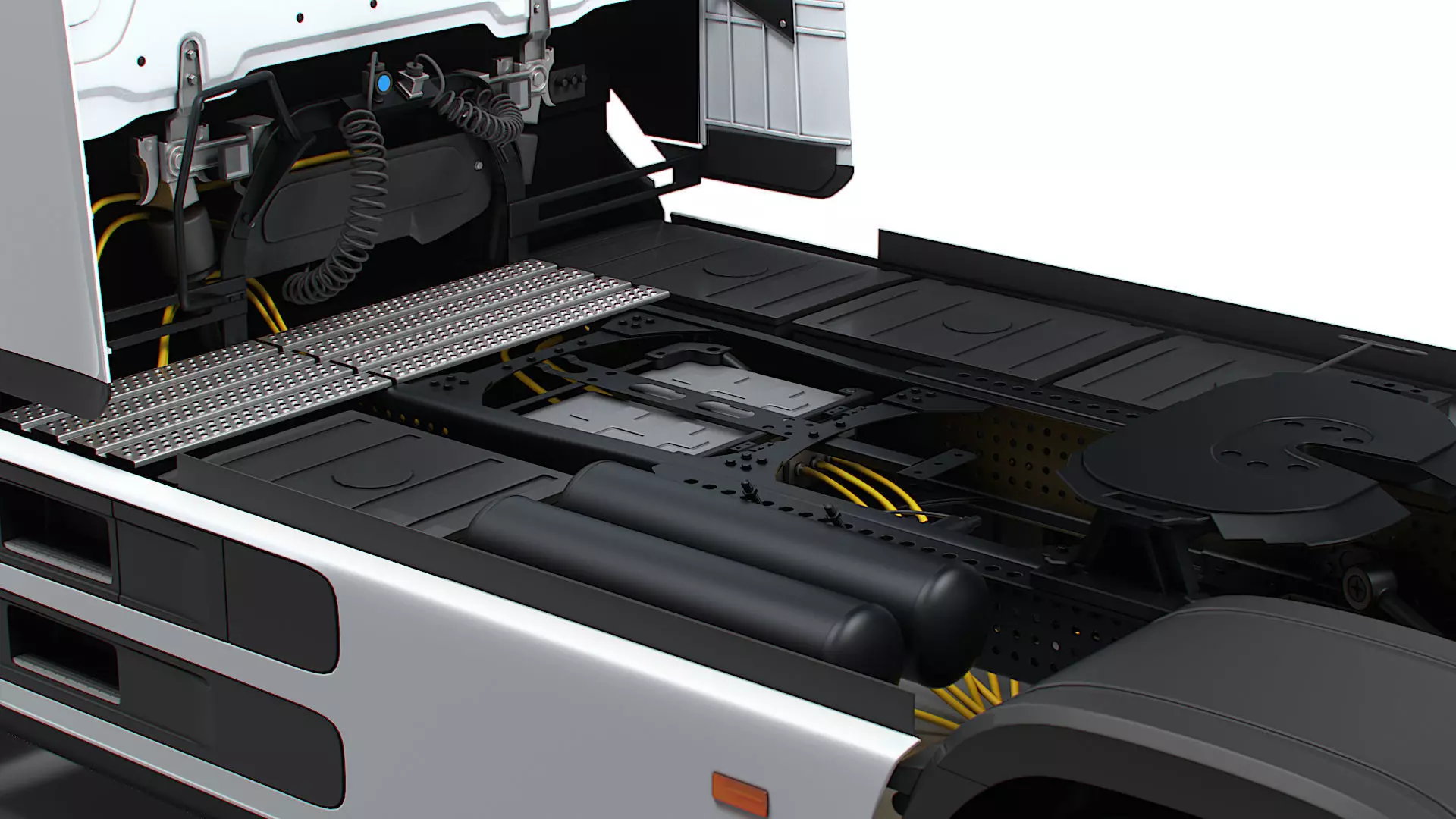 Mercedes Benz eActros Pro600 4x2 Tractor 2026 3D model_2