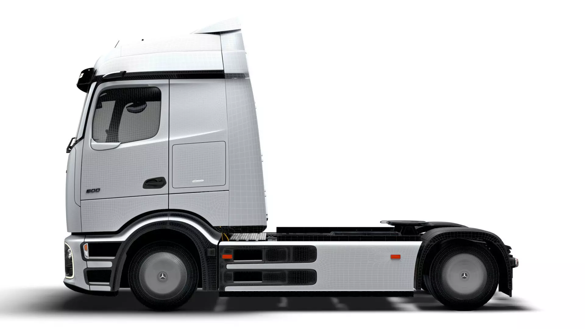 Mercedes Benz eActros Pro600 4x2 Tractor 2026 3D model_19