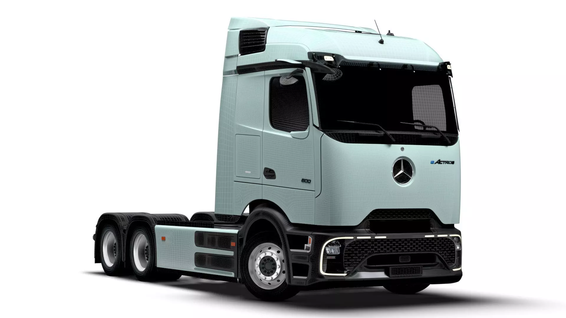 Mercedes Benz eActros Pro600 6x2 Chassis 2026 3D model_15