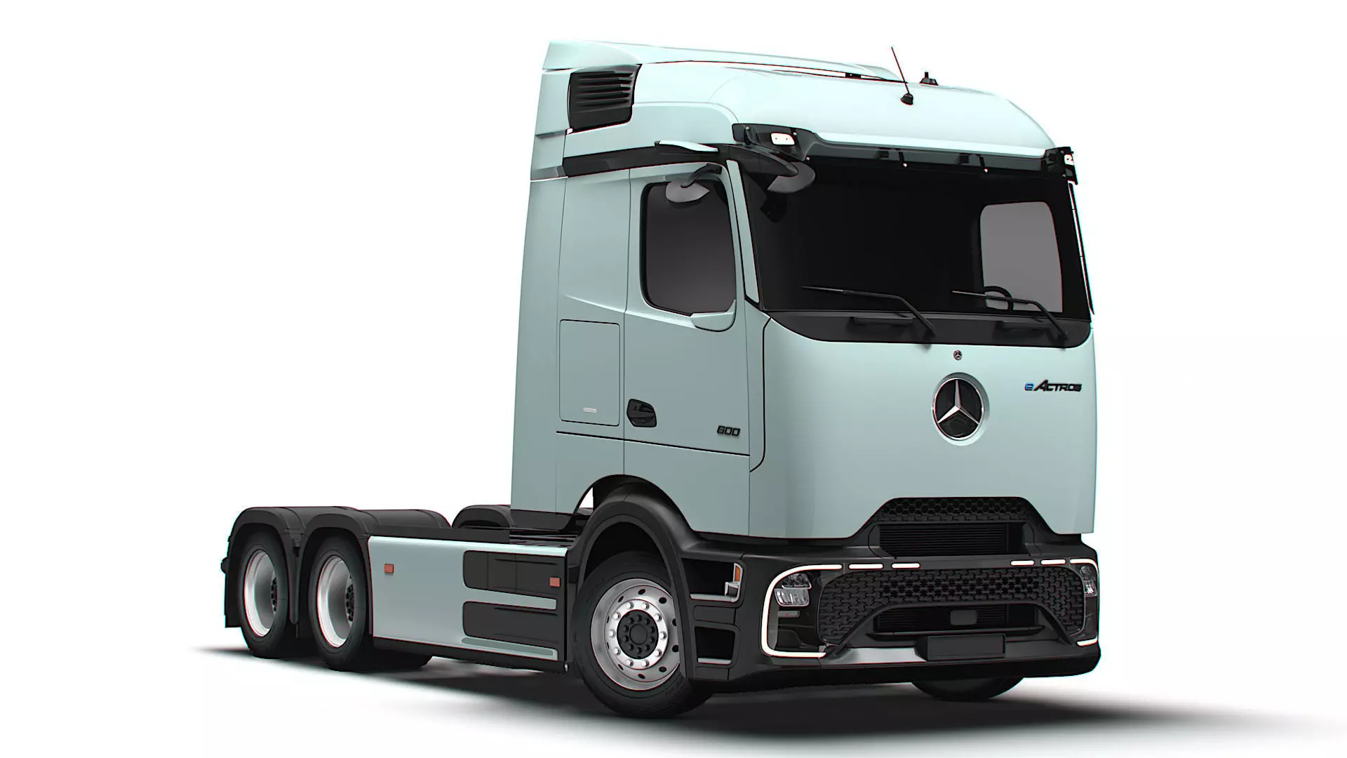 Mercedes Benz eActros Pro600 6x2 Chassis 2026 3D model_0