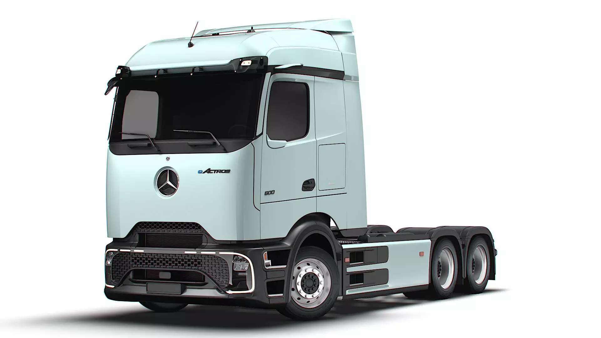 Mercedes Benz eActros Pro600 6x2 Chassis 2026 3D model_8