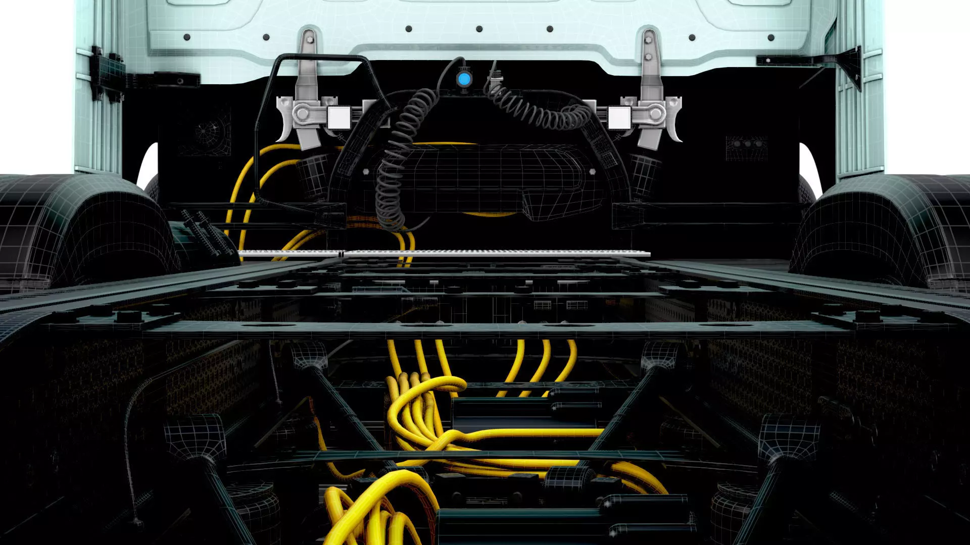 Mercedes Benz eActros Pro600 6x2 Chassis 2026 3D model_29