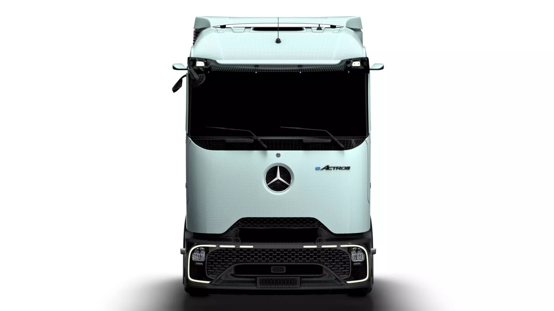 Mercedes Benz eActros Pro600 6x2 Chassis 2026 3D model_21