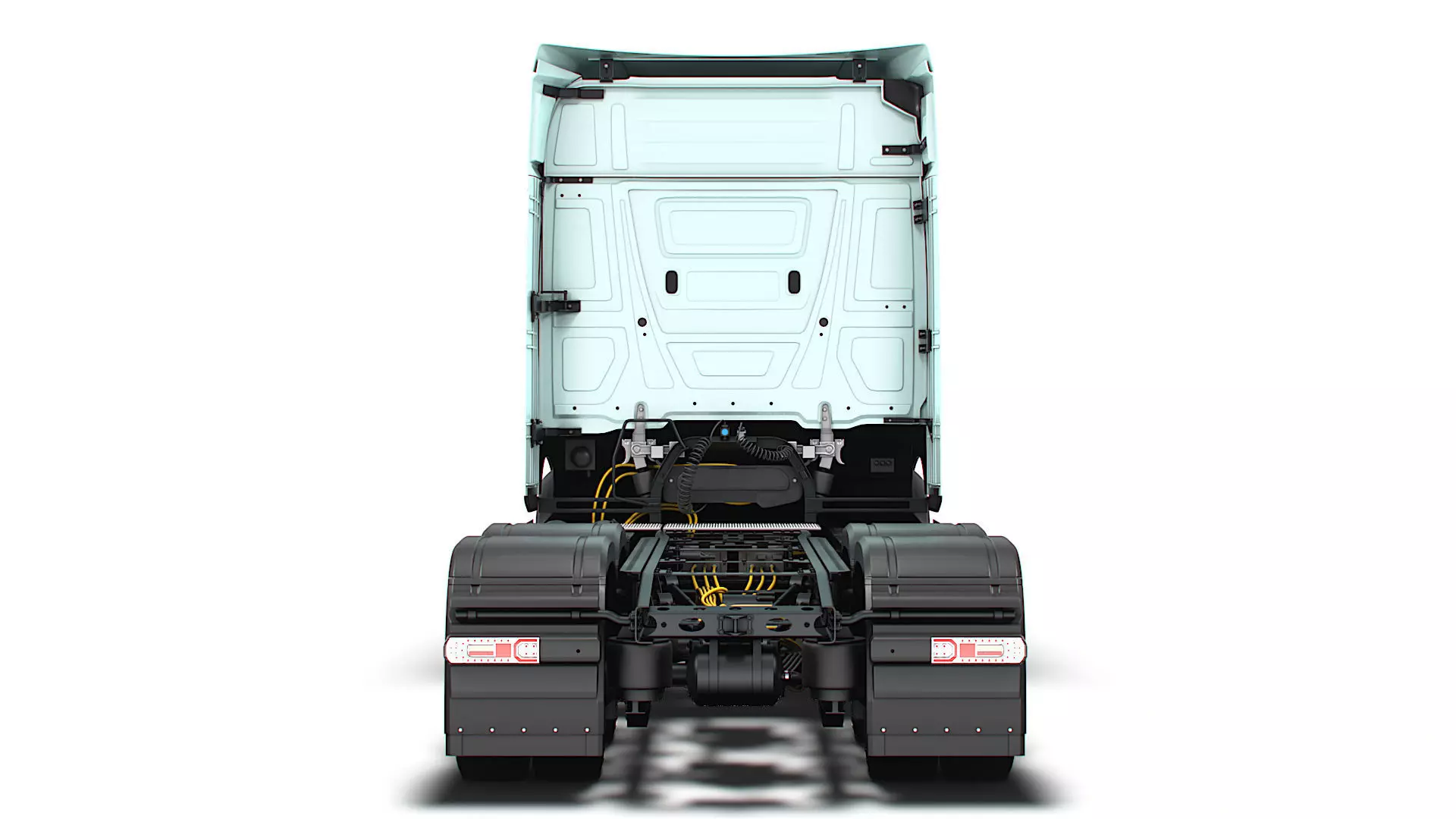 Mercedes Benz eActros Pro600 6x2 Chassis 2026 3D model_10