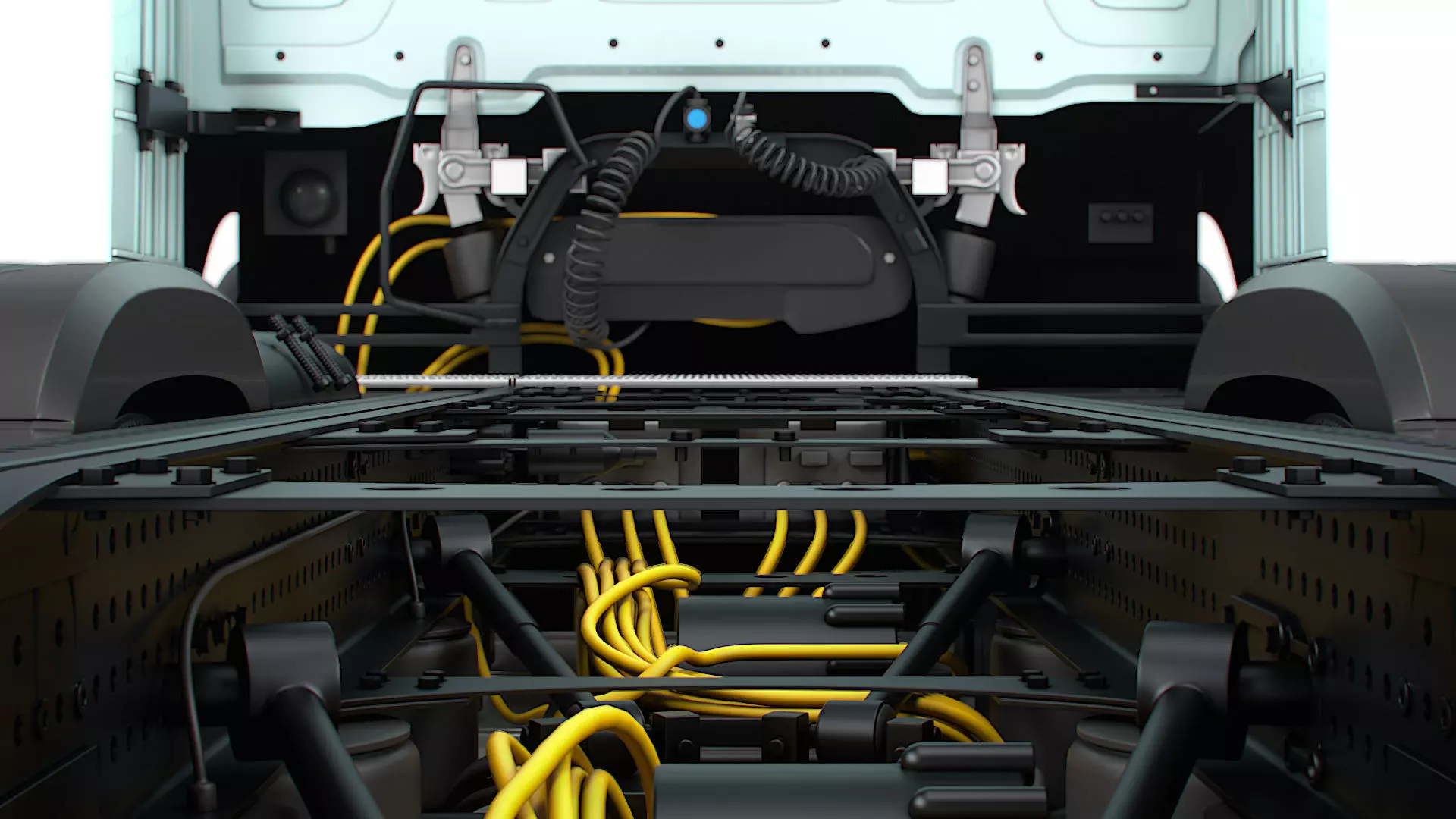 Mercedes Benz eActros Pro600 6x2 Chassis 2026 3D model_14