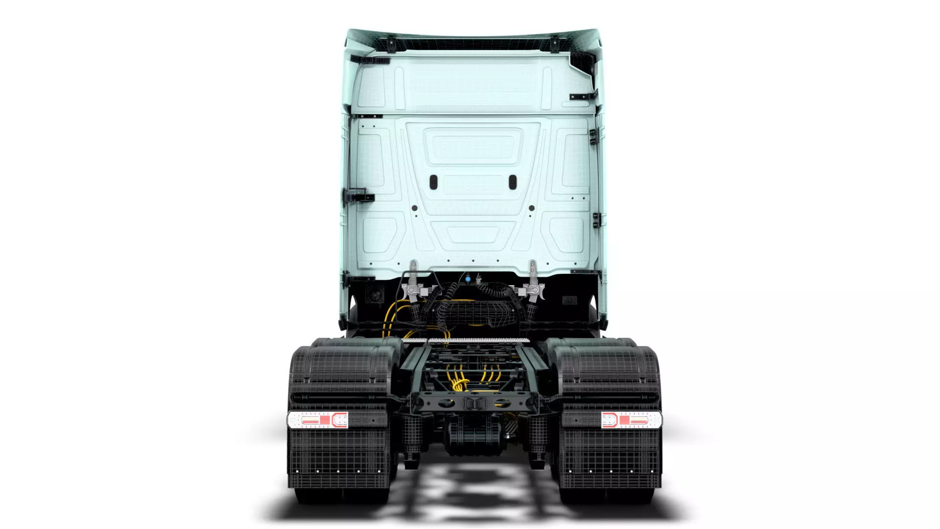 Mercedes Benz eActros Pro600 6x2 Chassis 2026 3D model_25