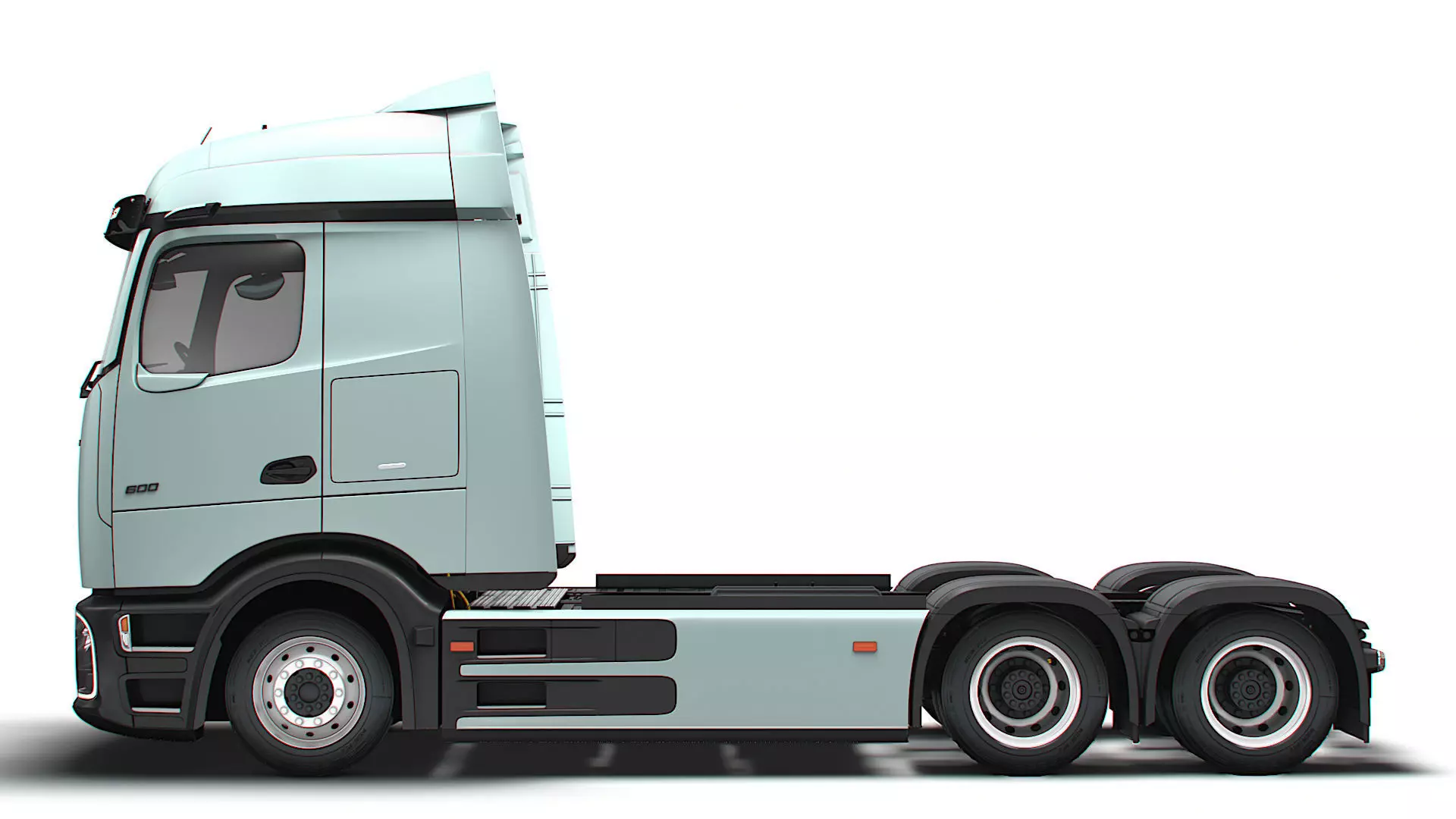 Mercedes Benz eActros Pro600 6x2 Chassis 2026 3D model_4