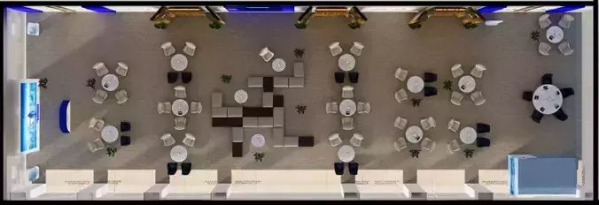 vip sitting area of Riyadh Front 40mx13m