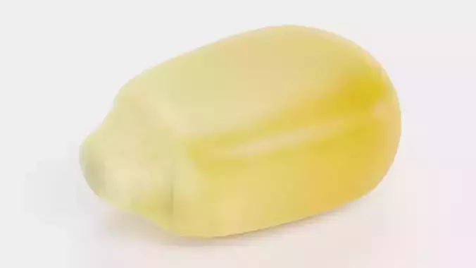 Corn Seed - Single Yellow Maize Kernel 3D model 6