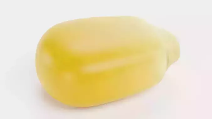 Corn Seed - Single Yellow Maize Kernel 3D model 3