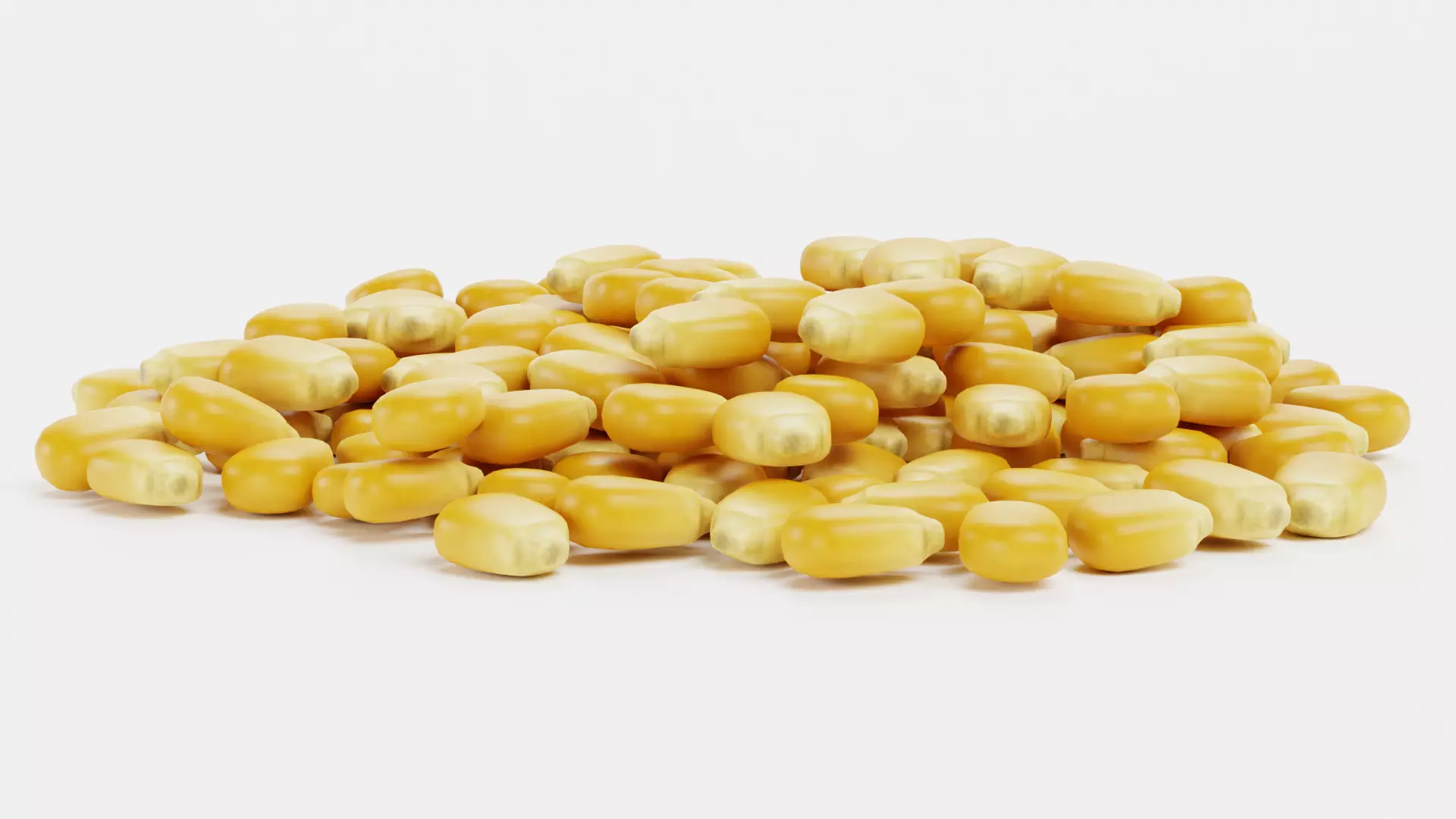 -Corn Seeds Pile- 3D model_1