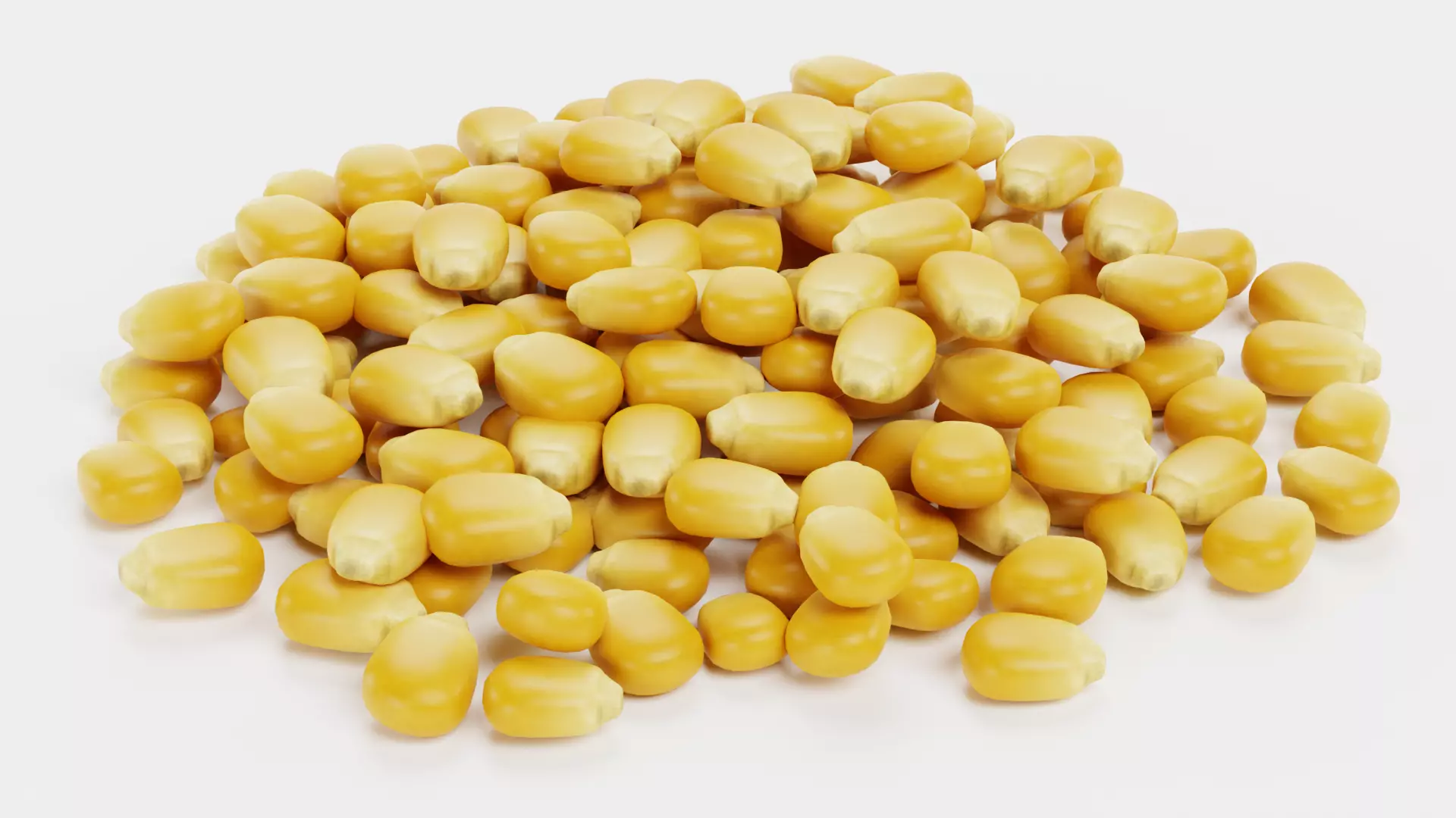 -Corn Seeds Pile- 3D model_3