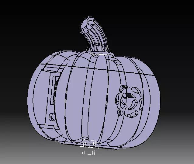 Halloween Version Bluetooth Speaker 3D print model_27