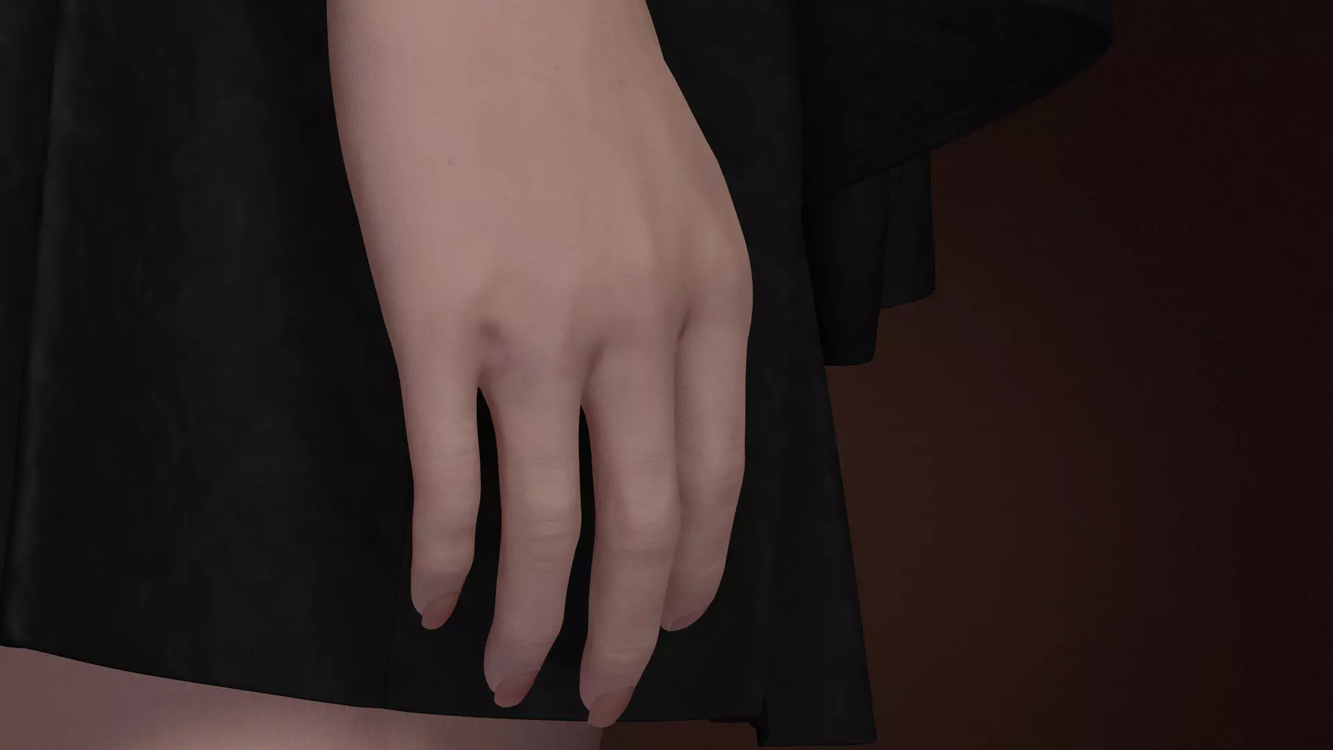 Virtual Muses Character 4 of 10 Low-poly 3D model_22