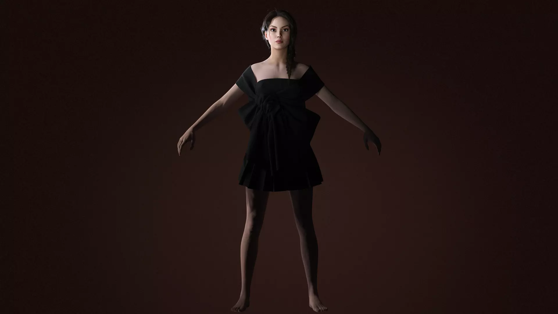 Virtual Muses Character 4 of 10 Low-poly 3D model_23