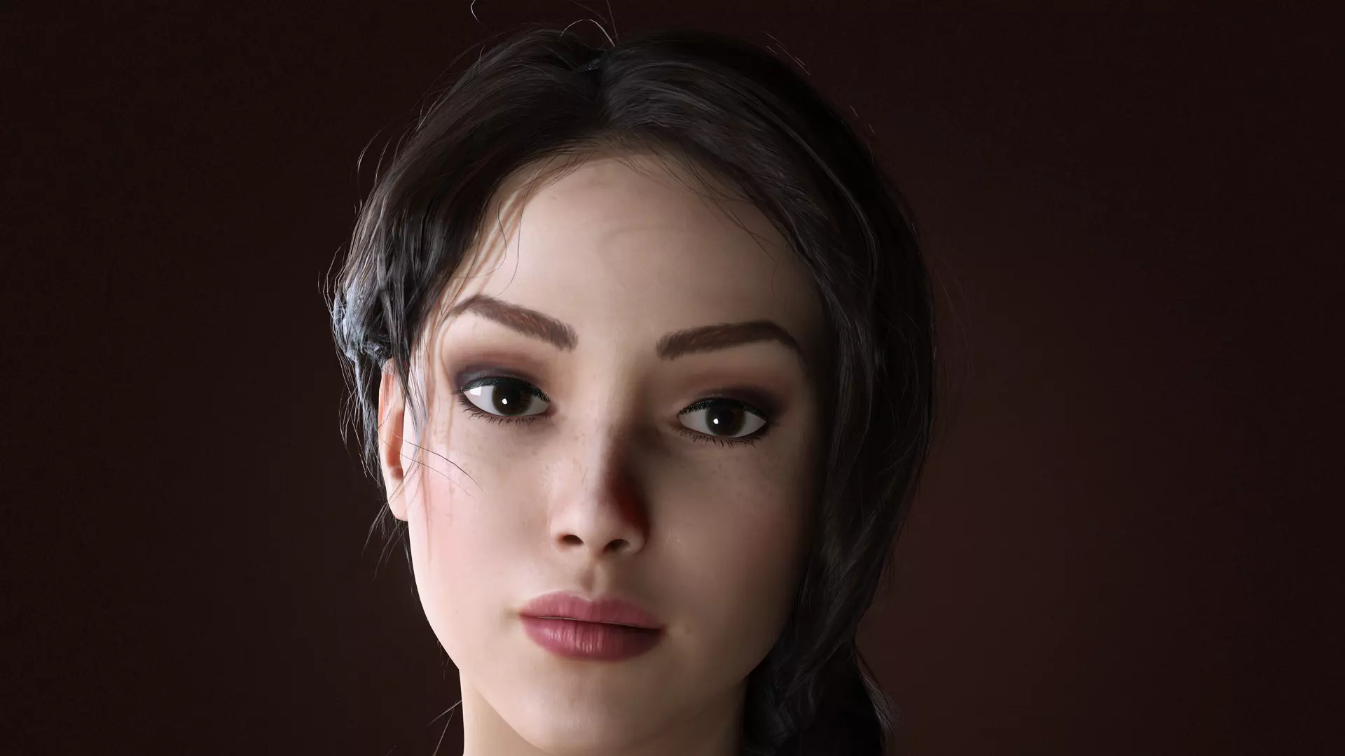 Virtual Muses Character 4 of 10 Low-poly 3D model_1