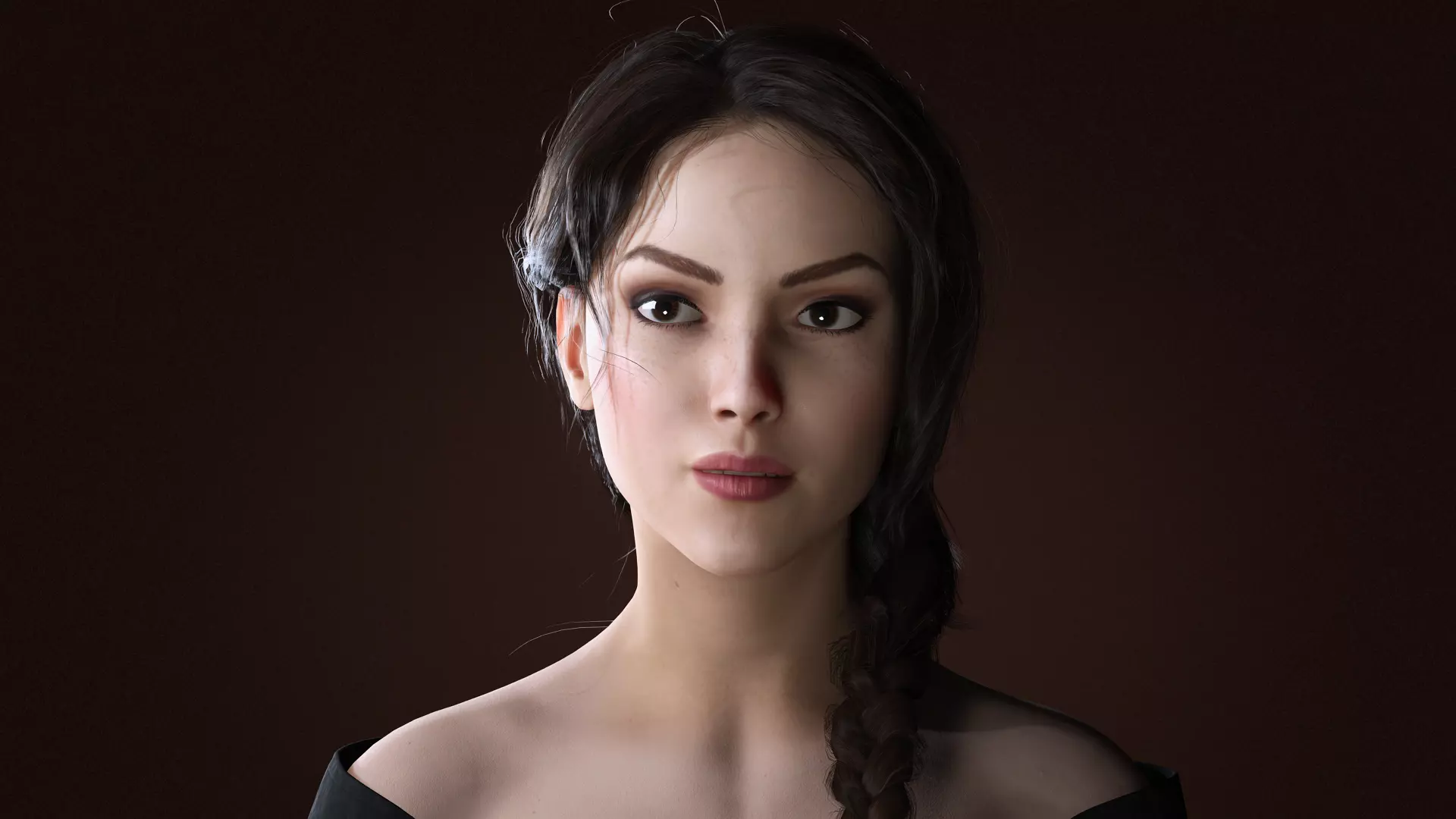 Virtual Muses Character 4 of 10 Low-poly 3D model_0