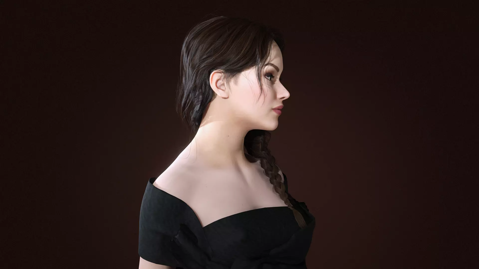 Virtual Muses Character 4 of 10 Low-poly 3D model_6