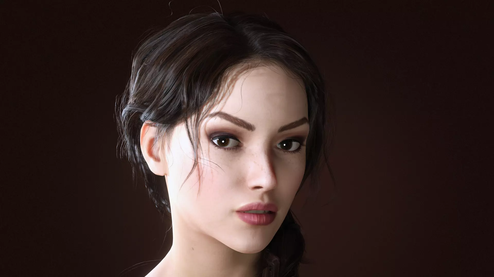 Virtual Muses Character 4 of 10 Low-poly 3D model_3