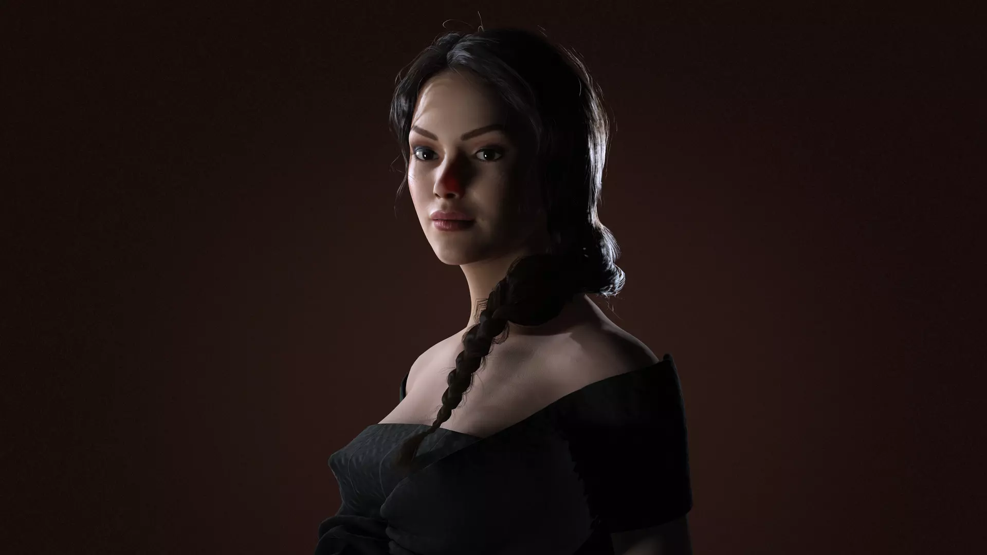 Virtual Muses Character 4 of 10 Low-poly 3D model_5